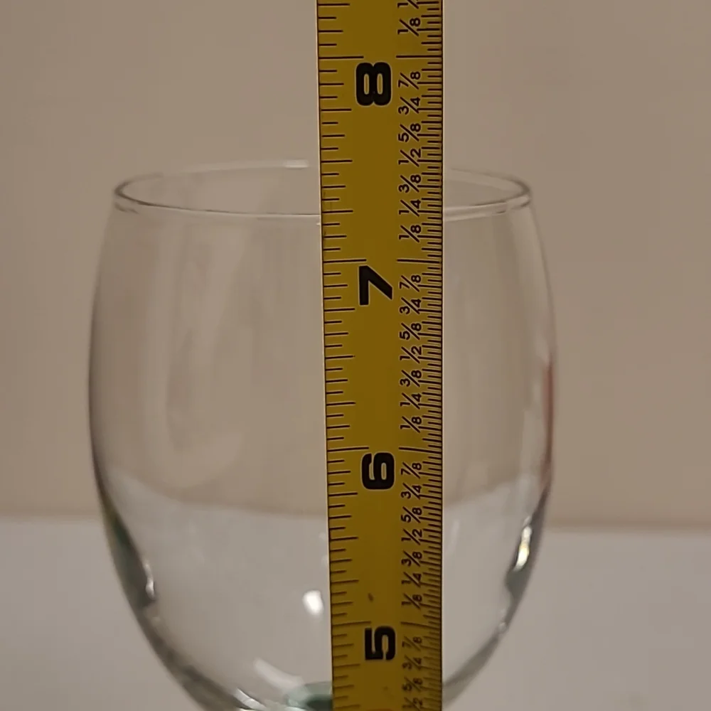 Pair of Vintage Green Stemmed Crystal Wine Glasses